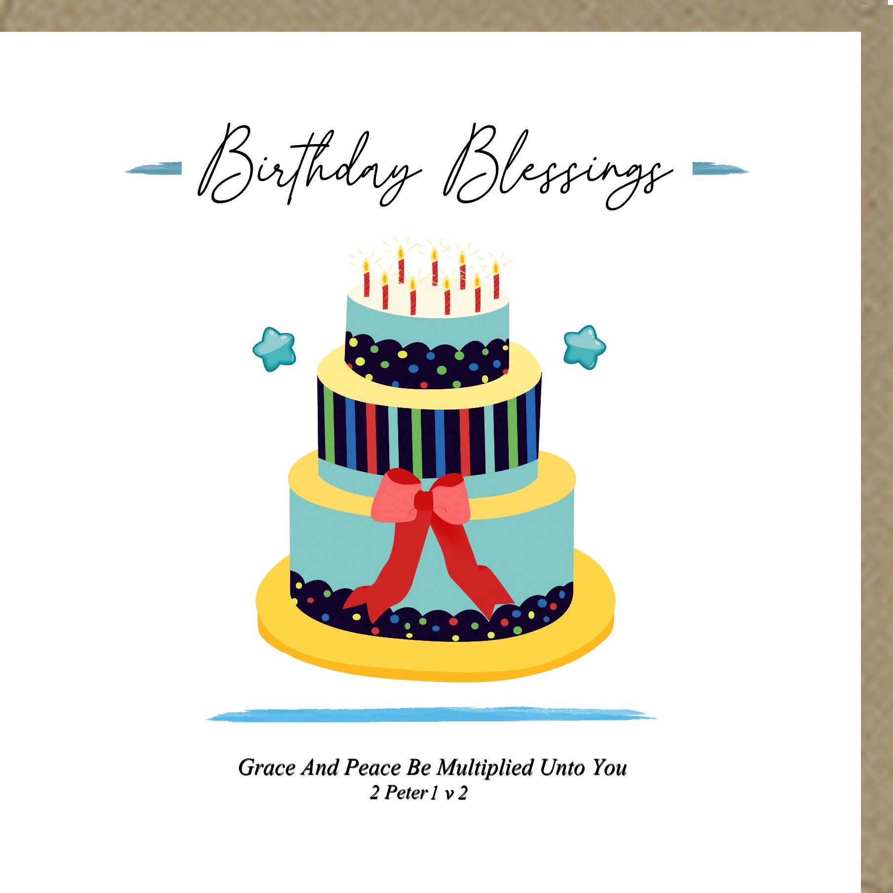 Birthday Blessings Greetings Cards Potters House Limited