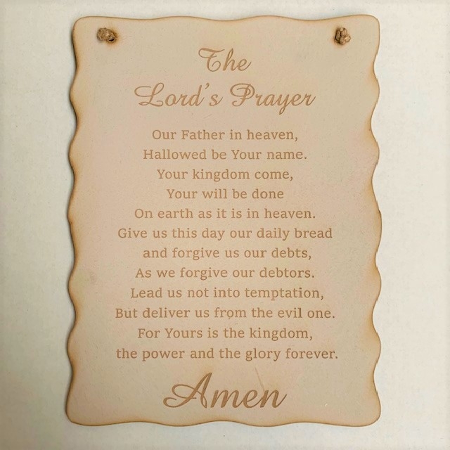 Large NKJV Lord’s Prayer Wall Plaque – Potters House Limited