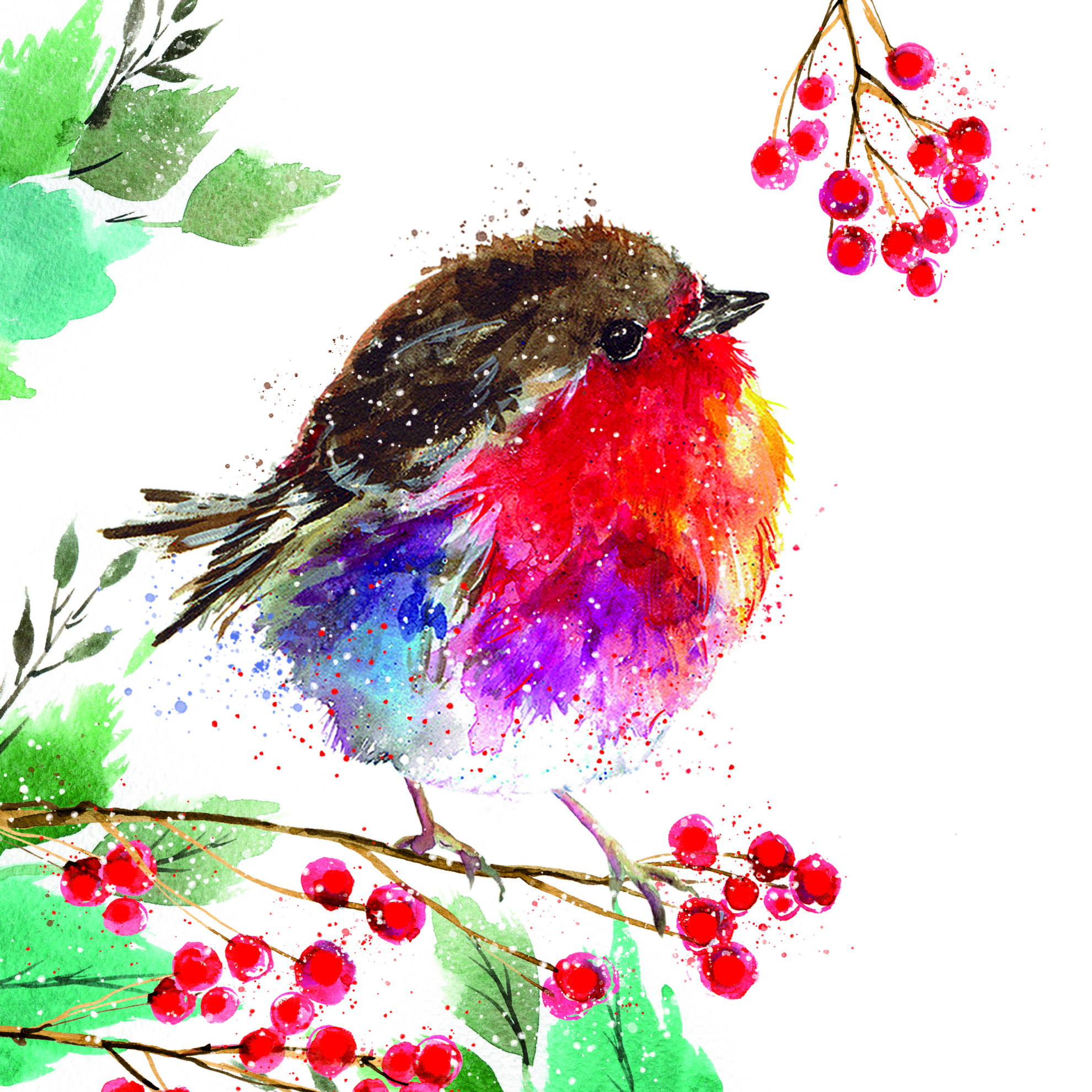 Joyful Robin Christmas Cards Pack of 10 Potters House Limited